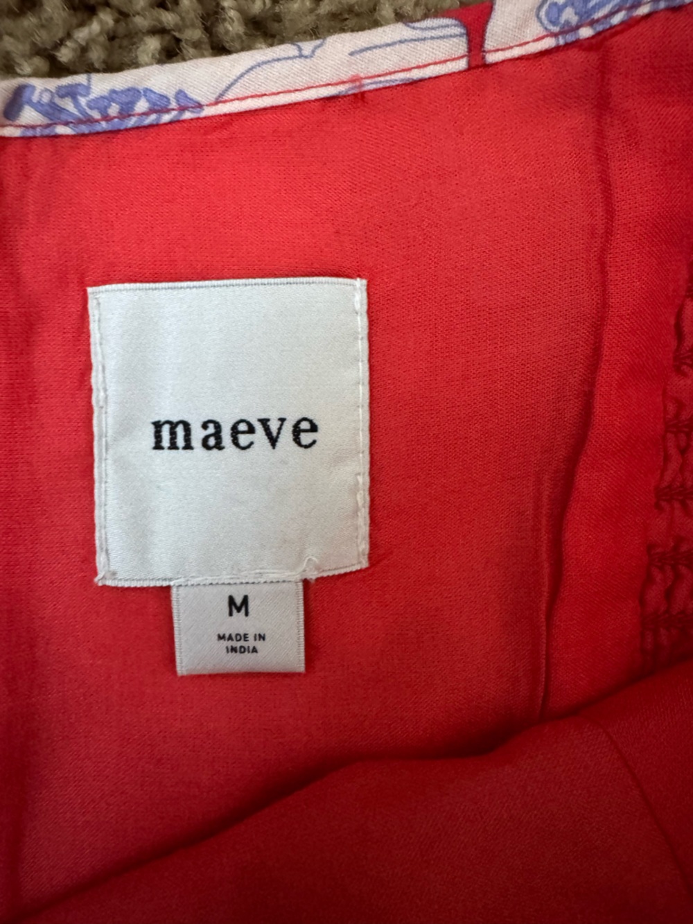 Maeve Sleeveless Red Floral Dress - Picture 5 of 5